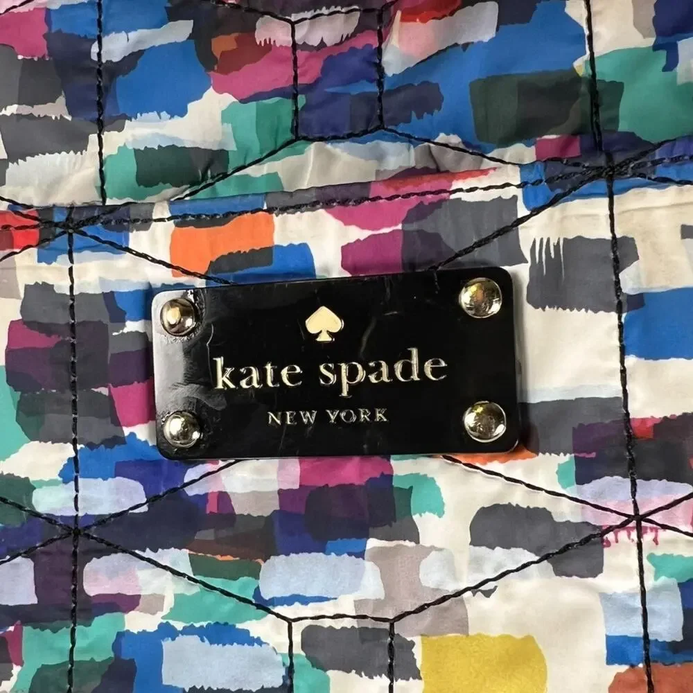 Kate Spade New York Signature Spade Quilted-Chad Laptop Crossbody Bag Multicolor